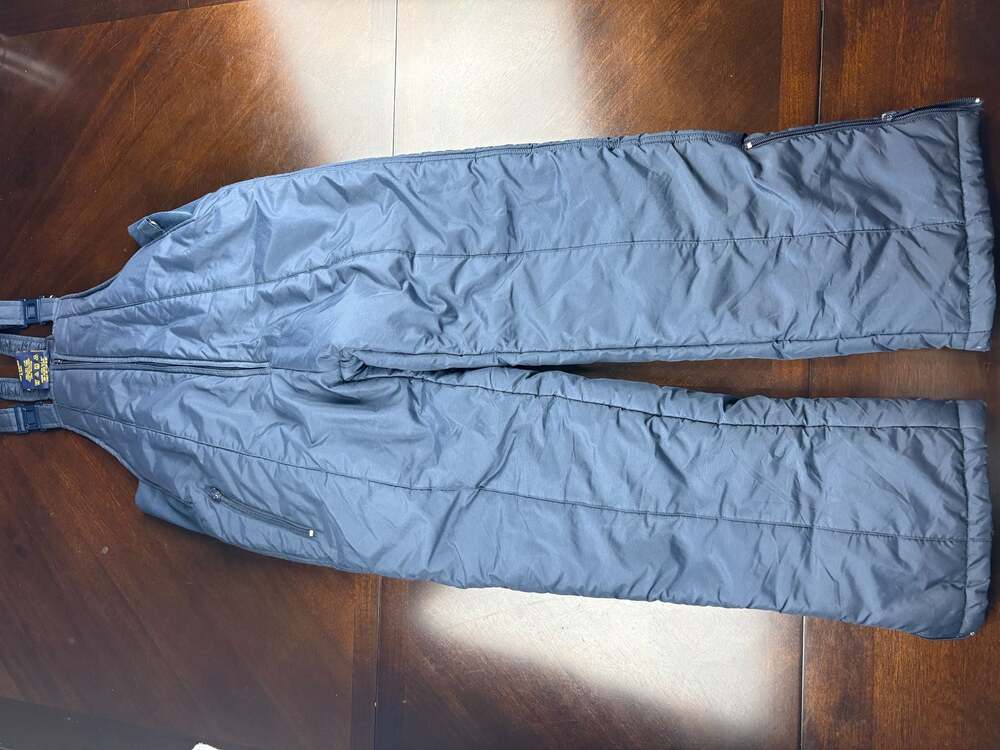Classic by Ten West Men’s M/L Navy Blue Insulated Ski Snow Bib Overalls Vintage